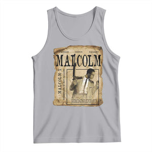 Malcolm X Historical Newspaper Tank Top Stumbling Is Not Falling Black History TS12 Athletic Heather Print Your Wear