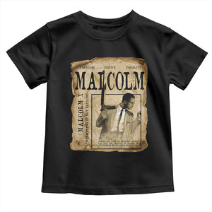 Malcolm X Historical Newspaper Toddler T Shirt Stumbling Is Not Falling Black History TS12 Black Print Your Wear
