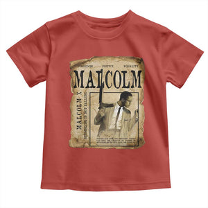 Malcolm X Historical Newspaper Toddler T Shirt Stumbling Is Not Falling Black History TS12 Red Print Your Wear