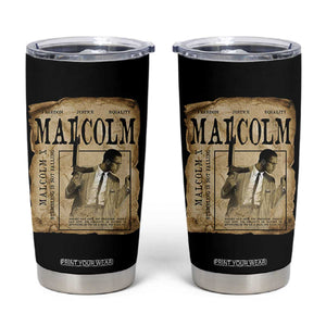Malcolm X Historical Newspaper Tumbler Cup Stumbling Is Not Falling Black History TS12 Black Print Your Wear