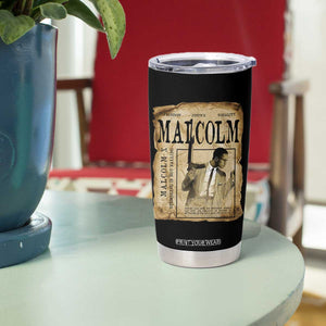 Malcolm X Historical Newspaper Tumbler Cup Stumbling Is Not Falling Black History TS12 Print Your Wear