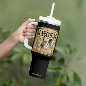 Malcolm X Historical Newspaper Tumbler With Handle Stumbling Is Not Falling Black History TS12 Print Your Wear