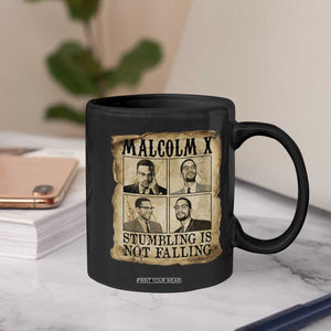 Malcolm X Coffee Mug Stumbling Is Not Falling Historical Poster TS12 Print Your Wear