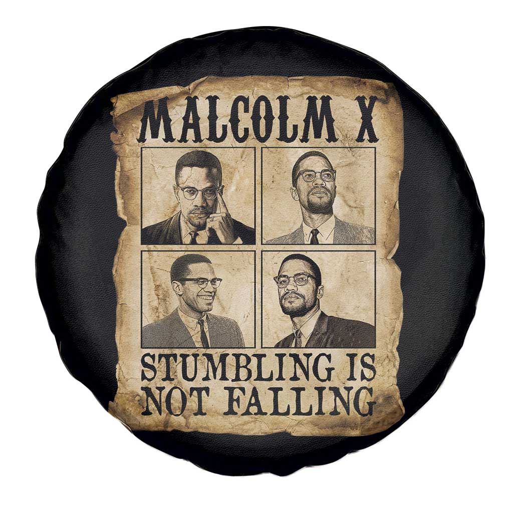Malcolm X Spare Tire Cover Stumbling Is Not Falling Historical Poster TS12 Print Your Wear