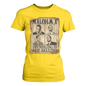 Malcolm X T Shirt For Women Stumbling Is Not Falling Historical Poster TS12 Daisy Print Your Wear