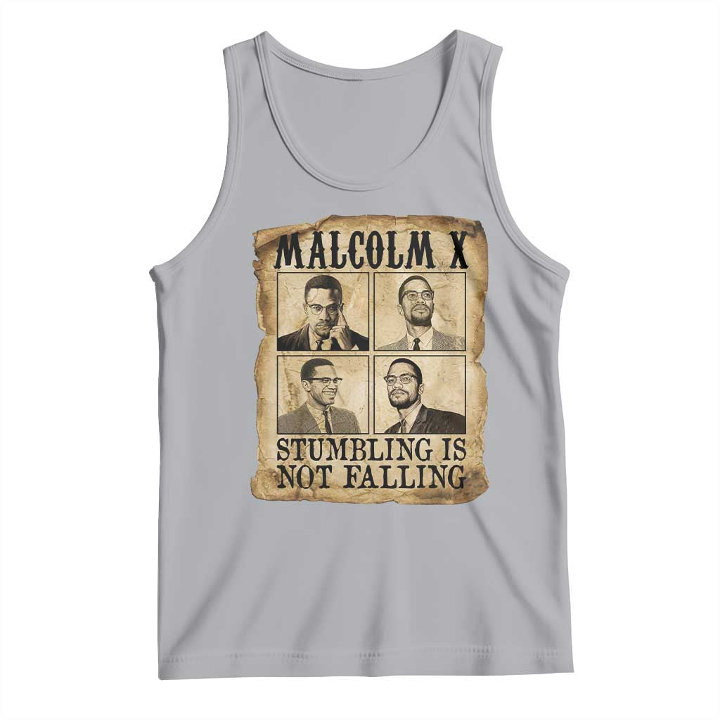 Malcolm X Tank Top Stumbling Is Not Falling Historical Poster TS12 Athletic Heather Print Your Wear