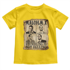 Malcolm X Toddler T Shirt Stumbling Is Not Falling Historical Poster TS12 Daisy Print Your Wear
