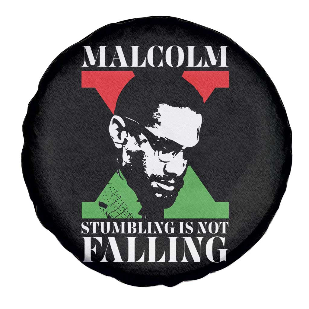 Malcolm X Spare Tire Cover Stumbling Is Not Falling Black History Leader TS12 Print Your Wear