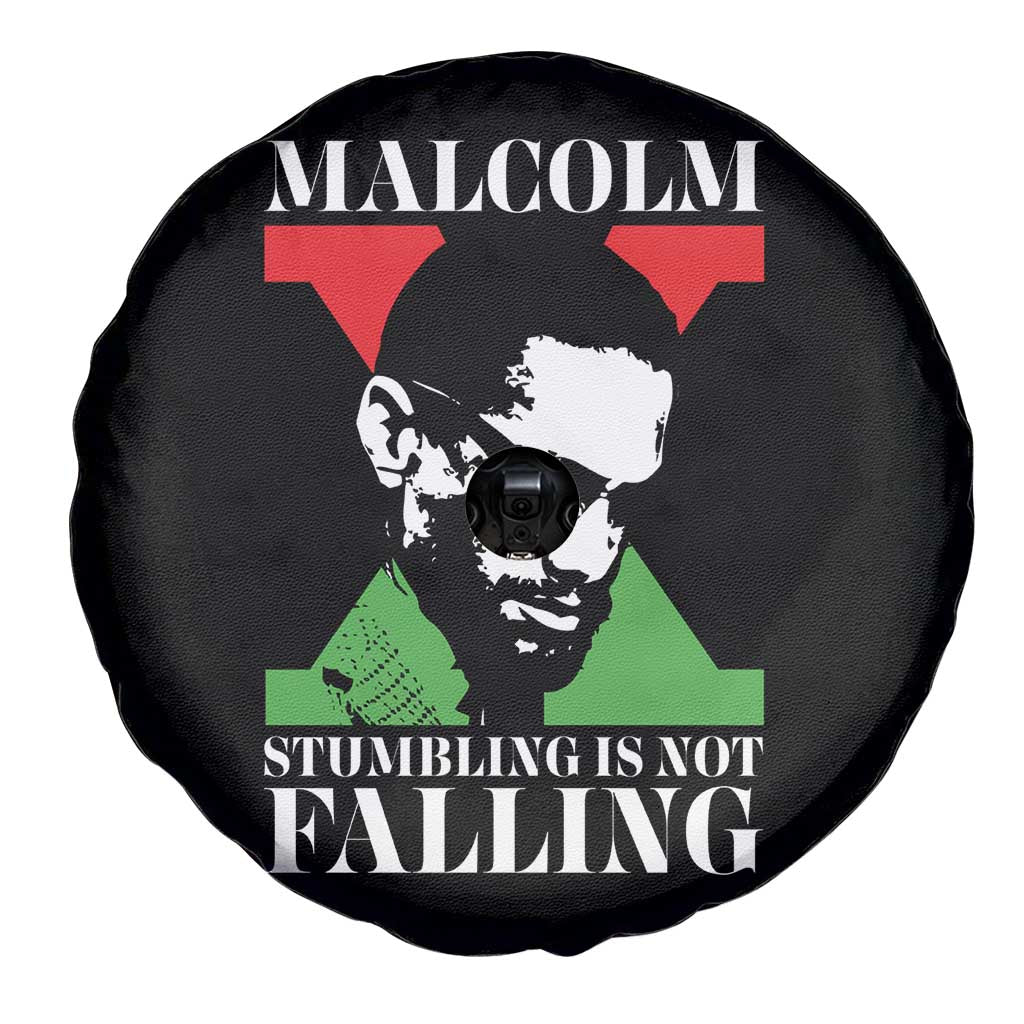 Malcolm X Spare Tire Cover Stumbling Is Not Falling Black History Leader TS12 Print Your Wear
