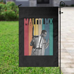 Malcolm X Garden Flag Retro Portrait Black Empowerment Heritage Gift TS12 Print Your Wear