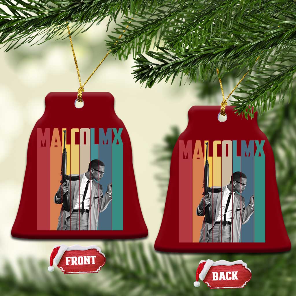 Malcolm X Ceramic Ornament Retro Portrait Black Empowerment Heritage Gift TS12 Print Your Wear