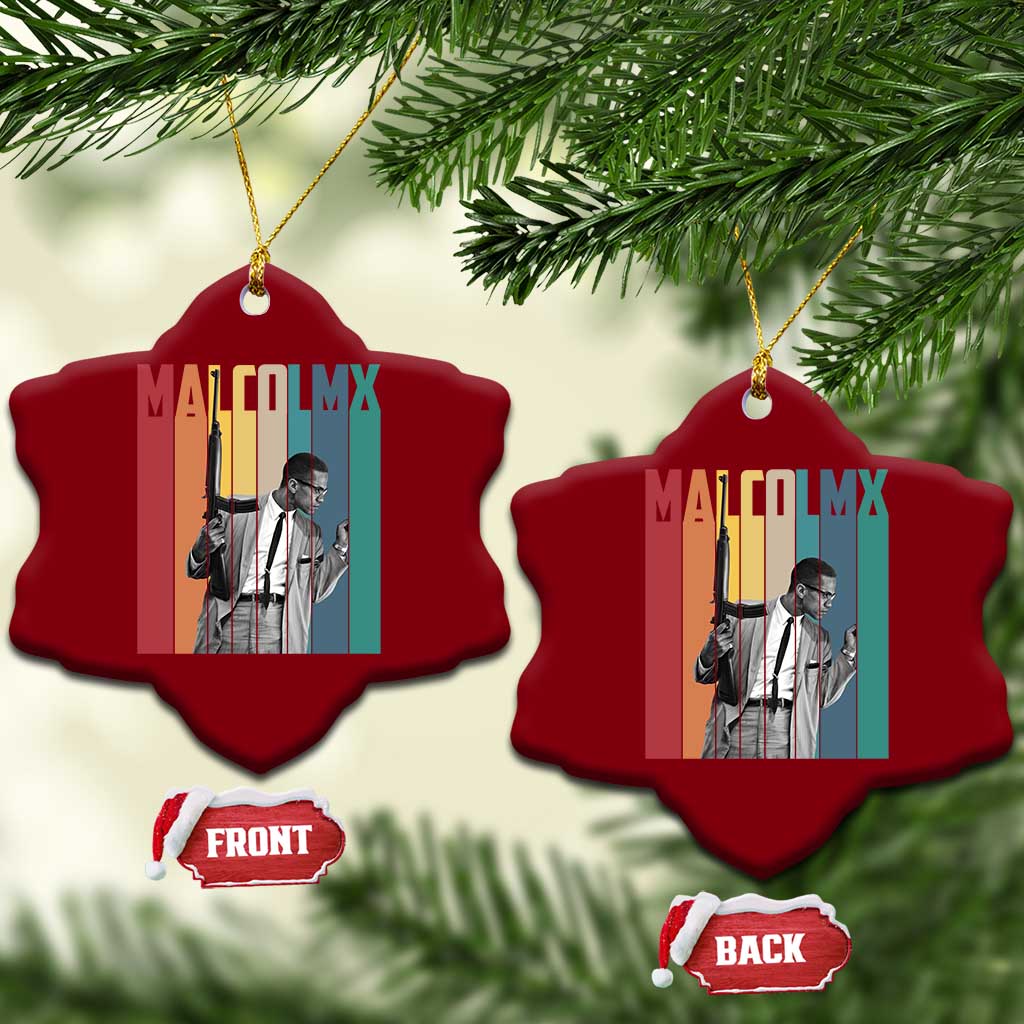 Malcolm X Ceramic Ornament Retro Portrait Black Empowerment Heritage Gift TS12 Print Your Wear