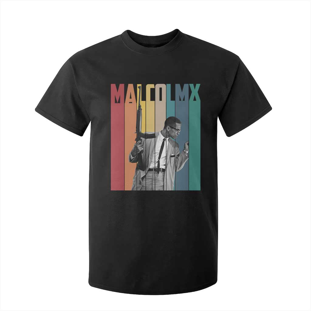 Malcolm X T Shirt For Kid Retro Portrait Black Empowerment Heritage Gift TS12 Black Print Your Wear
