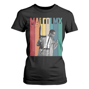 Malcolm X T Shirt For Women Retro Portrait Black Empowerment Heritage Gift TS12 Black Print Your Wear