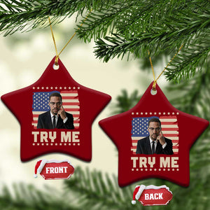 Malcolm X Try Me Ceramic Ornament African American Pride Gift TS12 Print Your Wear