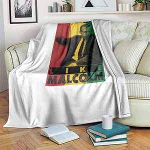 Fight Like Malcolm X Throw Blanket African American Pride Gift TS12 Print Your Wear