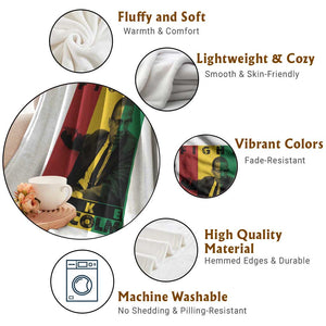 Fight Like Malcolm X Throw Blanket African American Pride Gift TS12 Print Your Wear