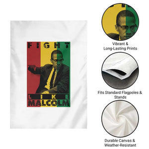 Fight Like Malcolm X Garden Flag African American Pride Gift TS12 Print Your Wear