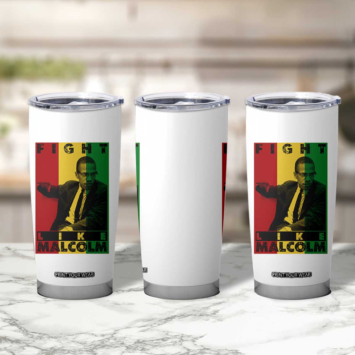 Fight Like Malcolm X Tumbler Cup African American Pride Gift TS12 Print Your Wear