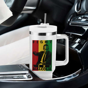 Fight Like Malcolm X Tumbler With Handle African American Pride Gift TS12 Print Your Wear