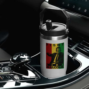 Fight Like Malcolm X Flip Straw Tumbler African American Pride Gift TS12 Print Your Wear