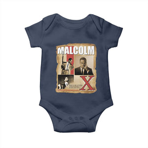 Malcolm X Quote Baby Onesie Nobody Can Give You Freedom Take It TS12 Navy Print Your Wear