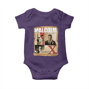 Malcolm X Quote Baby Onesie Nobody Can Give You Freedom Take It TS12 Purple Print Your Wear