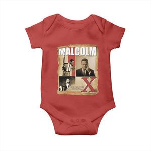Malcolm X Quote Baby Onesie Nobody Can Give You Freedom Take It TS12 Red Print Your Wear