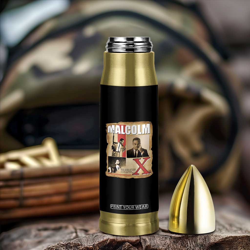 Malcolm X Quote Bullet Tumbler Nobody Can Give You Freedom Take It TS12 Print Your Wear