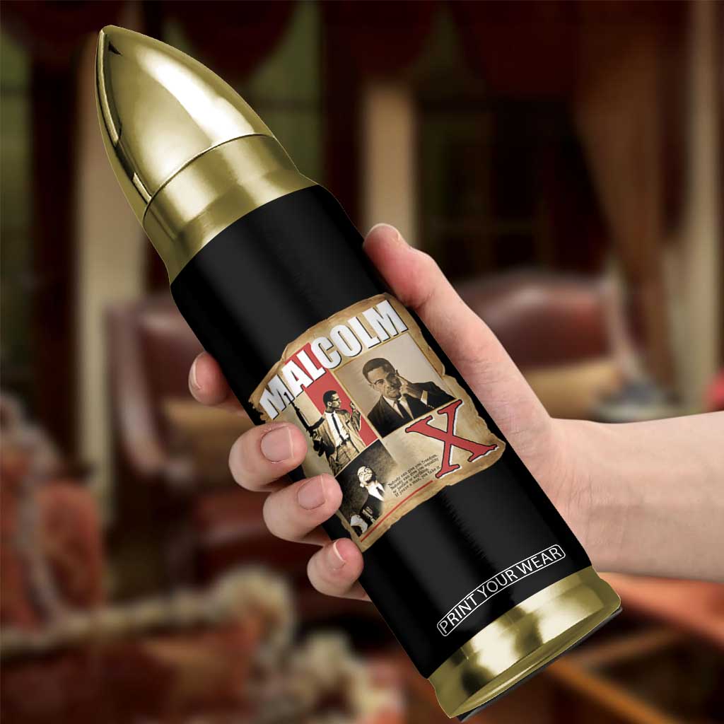 Malcolm X Quote Bullet Tumbler Nobody Can Give You Freedom Take It TS12 Print Your Wear