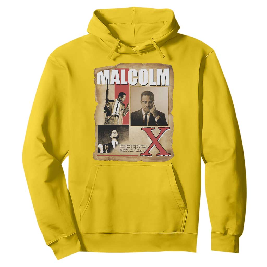 Malcolm X Quote Hoodie Nobody Can Give You Freedom Take It TS12 Daisy Print Your Wear