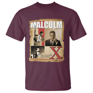 Malcolm X Quote T Shirt Nobody Can Give You Freedom Take It TS12 Maroon Print Your Wear