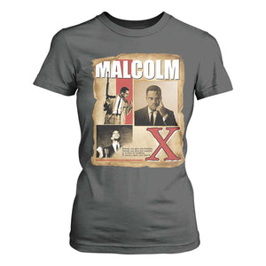 Malcolm X Quote T Shirt For Women Nobody Can Give You Freedom Take It TS12 Dark Heather Print Your Wear