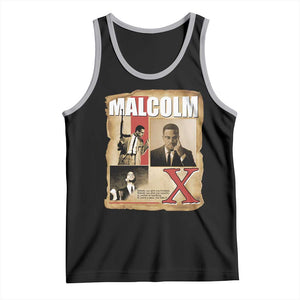 Malcolm X Quote Tank Top Nobody Can Give You Freedom Take It TS12 Black Athletic Heather Print Your Wear