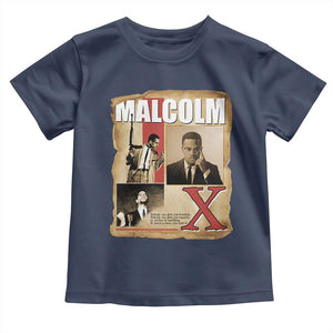Malcolm X Quote Toddler T Shirt Nobody Can Give You Freedom Take It TS12 Navy Print Your Wear