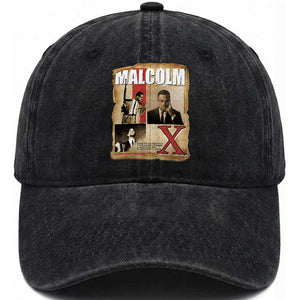 Malcolm X Quote Washed Cotton Baseball Cap Nobody Can Give You Freedom Take It TS12 Print Your Wear