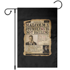 Malcolm X Garden Flag Stumbling Is Not Falling Civil Rights Leader TS12 Black Print Your Wear