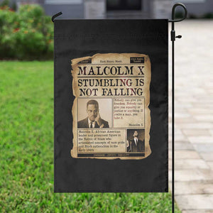 Malcolm X Garden Flag Stumbling Is Not Falling Civil Rights Leader TS12 Print Your Wear