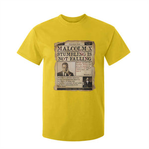 Malcolm X T Shirt For Kid Stumbling Is Not Falling Civil Rights Leader TS12 Daisy Print Your Wear