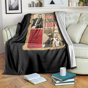 Education Is The Passport To The Future Malcolm X Wisdom Throw Blanket TS12 Print Your Wear