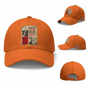 Education Is The Passport To The Future Malcolm X Wisdom Baseball Cap TS12 Baseball Cap Universal Fit Orange Print Your Wear