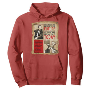 Education Is The Passport To The Future Malcolm X Wisdom Hoodie TS12 Red Print Your Wear