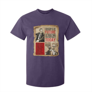 Education Is The Passport To The Future Malcolm X Wisdom T Shirt For Kid TS12 Purple Print Your Wear