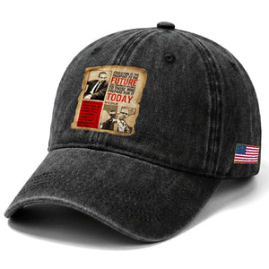 Education Is The Passport To The Future Malcolm X Wisdom Washed Cotton Baseball Cap TS12 Print Your Wear