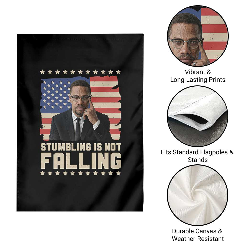 African American Pride Gift Garden Flag Malcolm X TS12 Print Your Wear