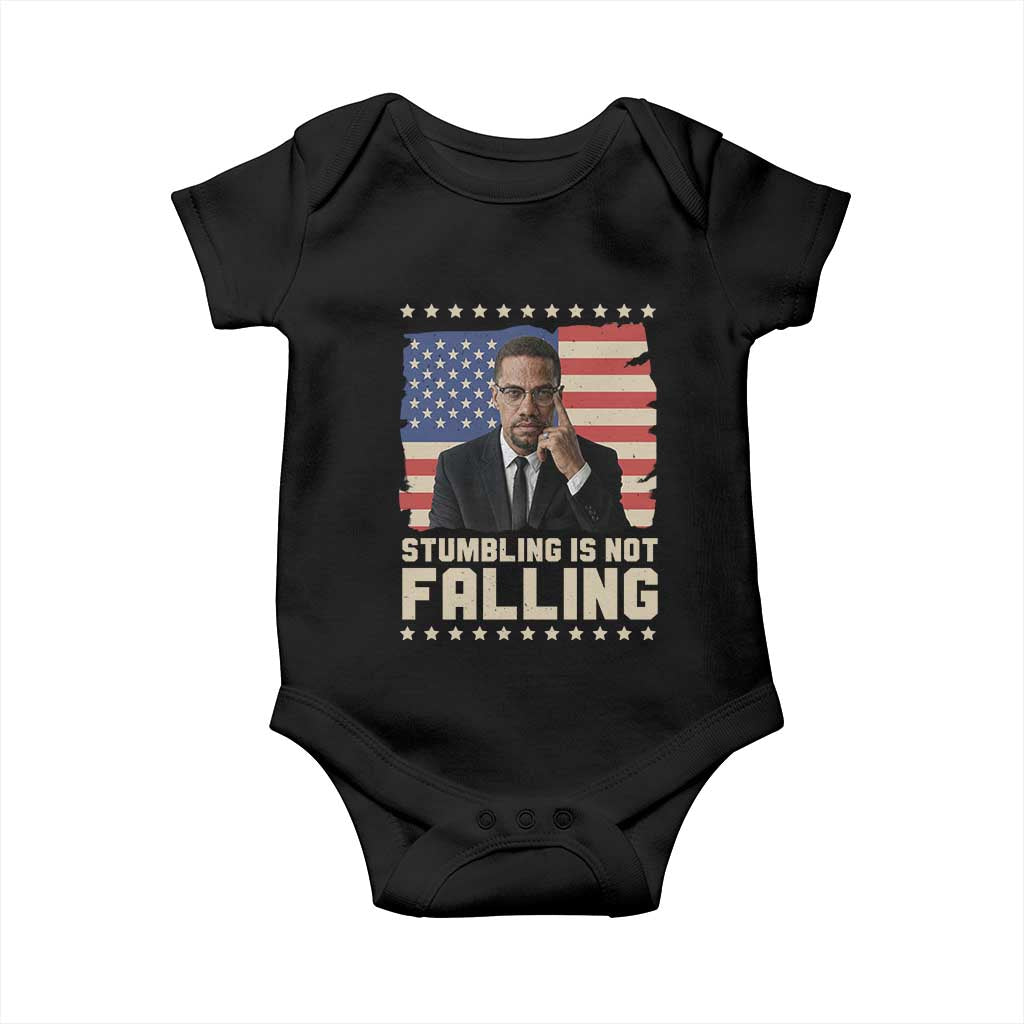African American Pride Gift Baby Onesie Malcolm X TS12 Black Print Your Wear
