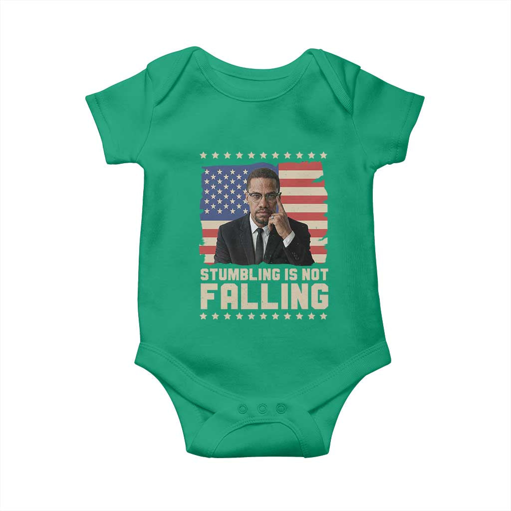 African American Pride Gift Baby Onesie Malcolm X TS12 Irish Green Print Your Wear