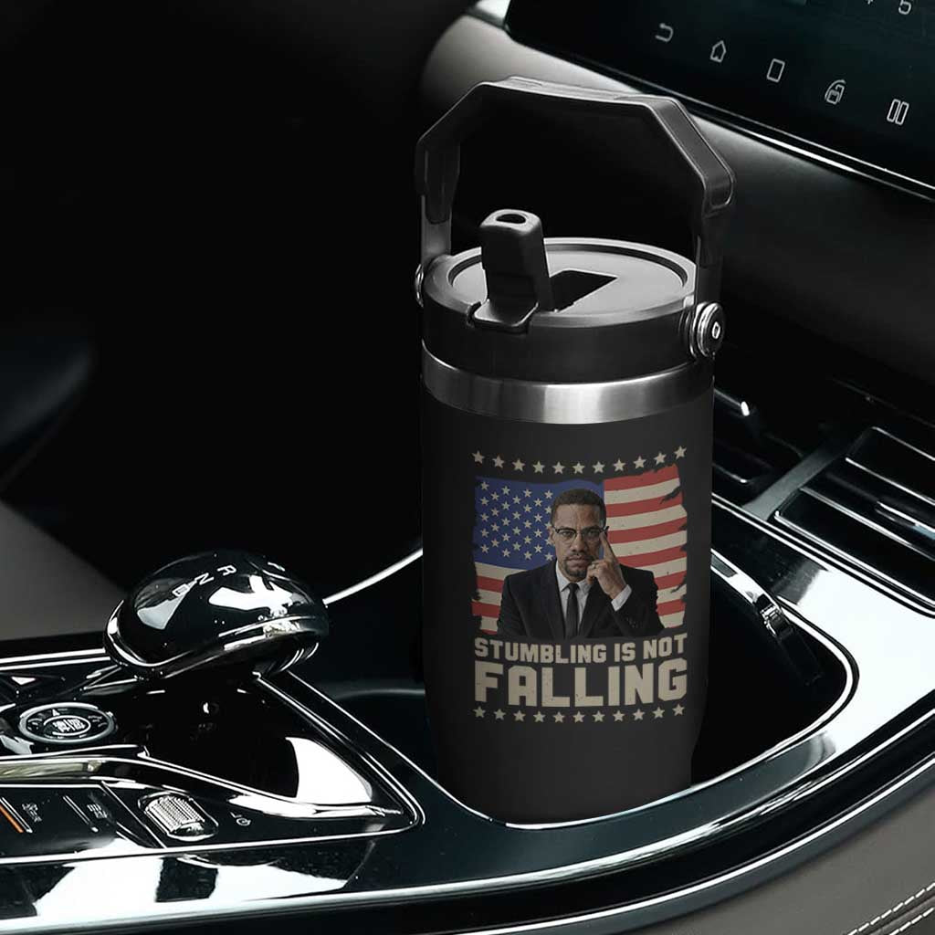 African American Pride Gift Flip Straw Tumbler Malcolm X TS12 Print Your Wear