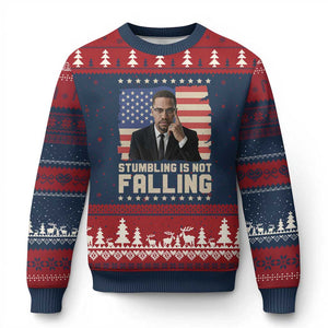 African American Pride Gift Ugly Christmas Sweater Malcolm X TS12 Navy Red Print Your Wear