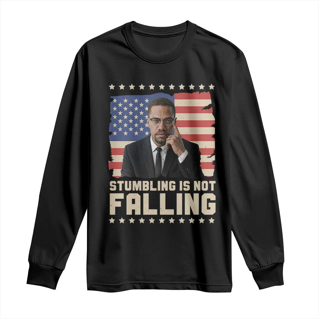 African American Pride Gift Long Sleeve Shirt Malcolm X TS12 Black Print Your Wear
